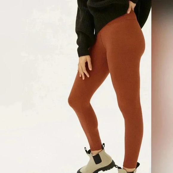 Everlane perform workout gym Full length Legging  Rust brick Sz xs - Picture 2 of 5
